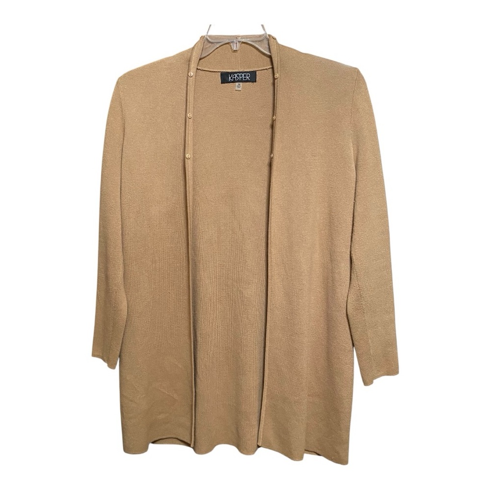 Kasper Women's Tan Sweater Coat PM